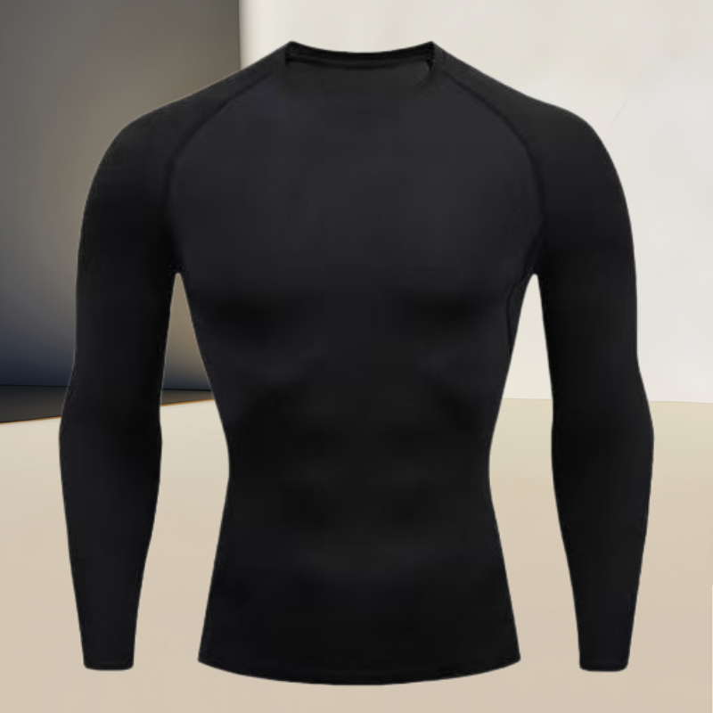 Compression Shirt Workout - เสื้อยืดคอมเพรสชั่นสำหรับผู้ชาย เหมาะสำหรับการวิ่งและการออกกำลังกายในยิม ตัวเลือกที่เหมาะสำหรับผู้ชายที่มีกล้ามเนื้อกระชับ