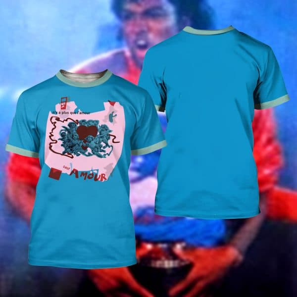 Mens Fashion In The 80S - เสื้อยืดเปล่าธีมปาร์ตี้ Beat It Amour ยุค 80