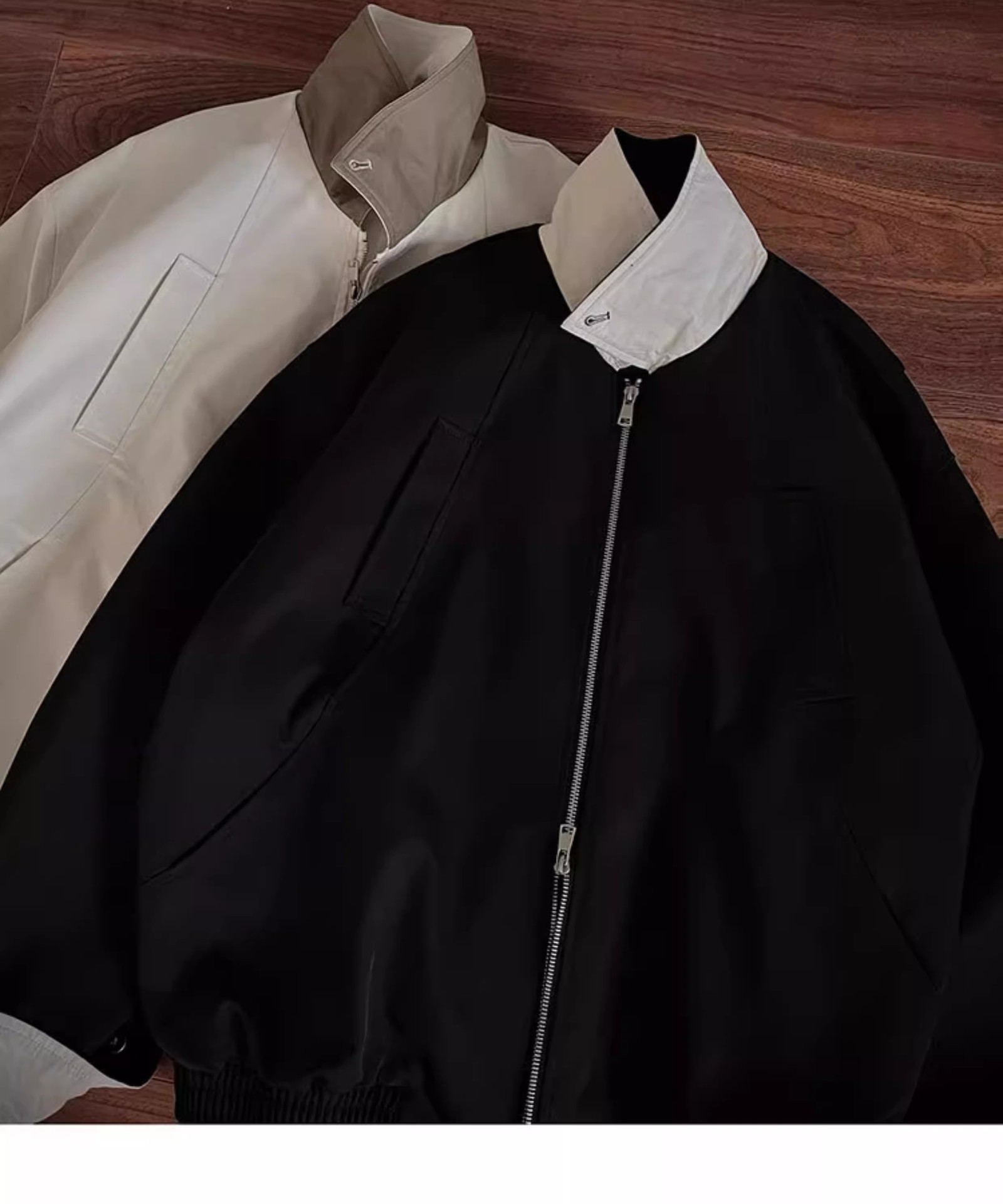 Harrington Jacket - เสื้อแจ็คเก็ตเบสบอลทรงโอเวอร์ไซส์ แบรนด์ Harrington รุ่น Minimalist สำหรับผู้ชาย