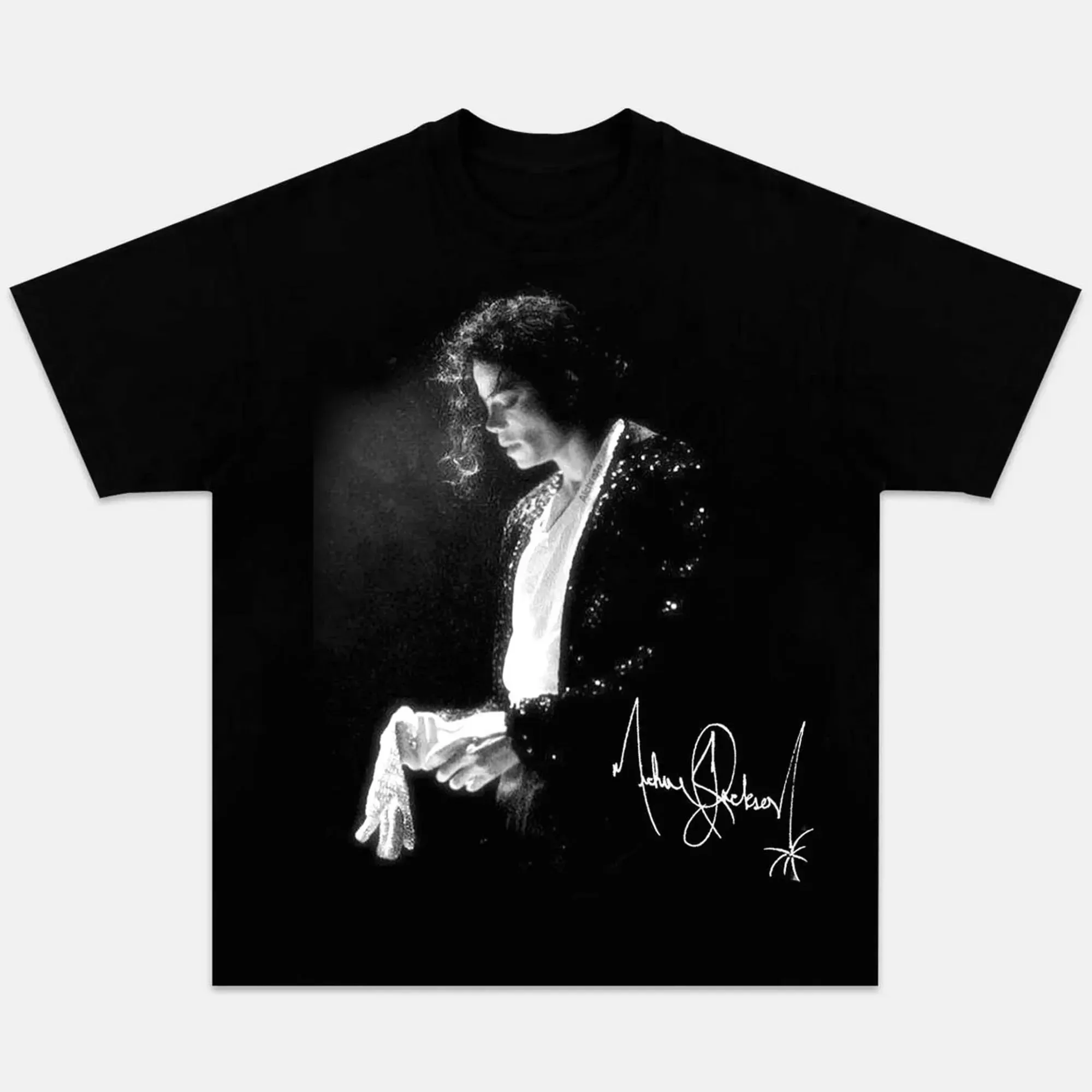 Men'S Fashion Nova - เสื้อยืดพิมพ์ลายเพื่อรำลึกถึงไมเคิล แจ็คสัน ยูนิเซ็กซ์ ผ้าฝ้าย สตรีทแวร์ลำลอง แฟชั่นโอเวอร์ไซส์