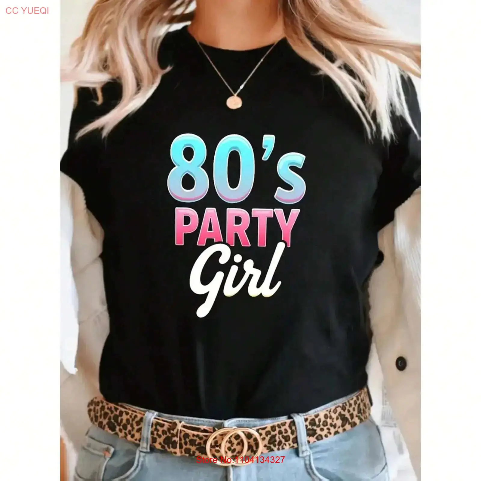 Mens Fashion In The 80S - เสื้อยืดลายปาร์ตี้สำหรับสาวๆ ยุค 80s สปอร์ต สวมใส่สบาย วินเทจ