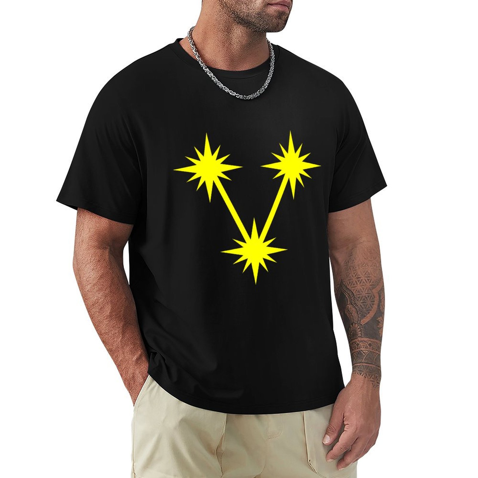 Men'S Fashion Nova - เสื้อยืด Nova Cluster แฟชั่นเรียบง่าย สไตล์ลำลอง