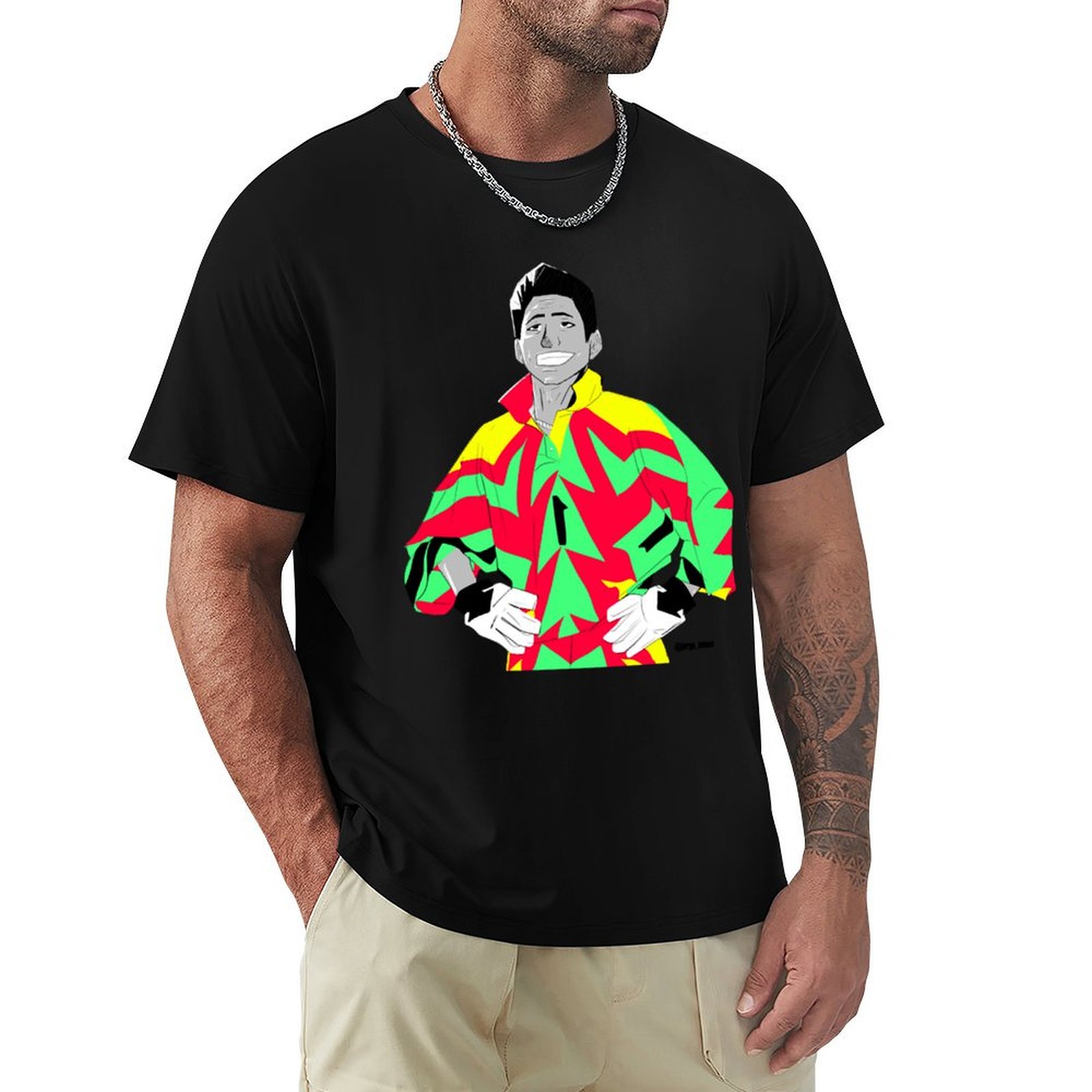 Mens Fashion Mexico - จอร์จ คัมโปส ผู้รักษาประตูผู้เป็นตำนานในเม็กซิโก เสื้อยืดทีมชาติฟุตบอล แฟชั่นลำลอง แขนสั้น