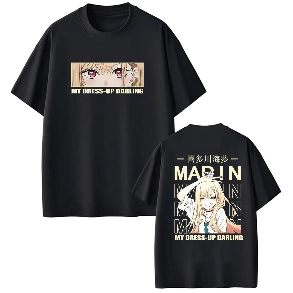 Mens Fashion Dress Shirts - เสื้อยืดอนิเมะ My Dress-Up Darling คิตากาวะ มาริน