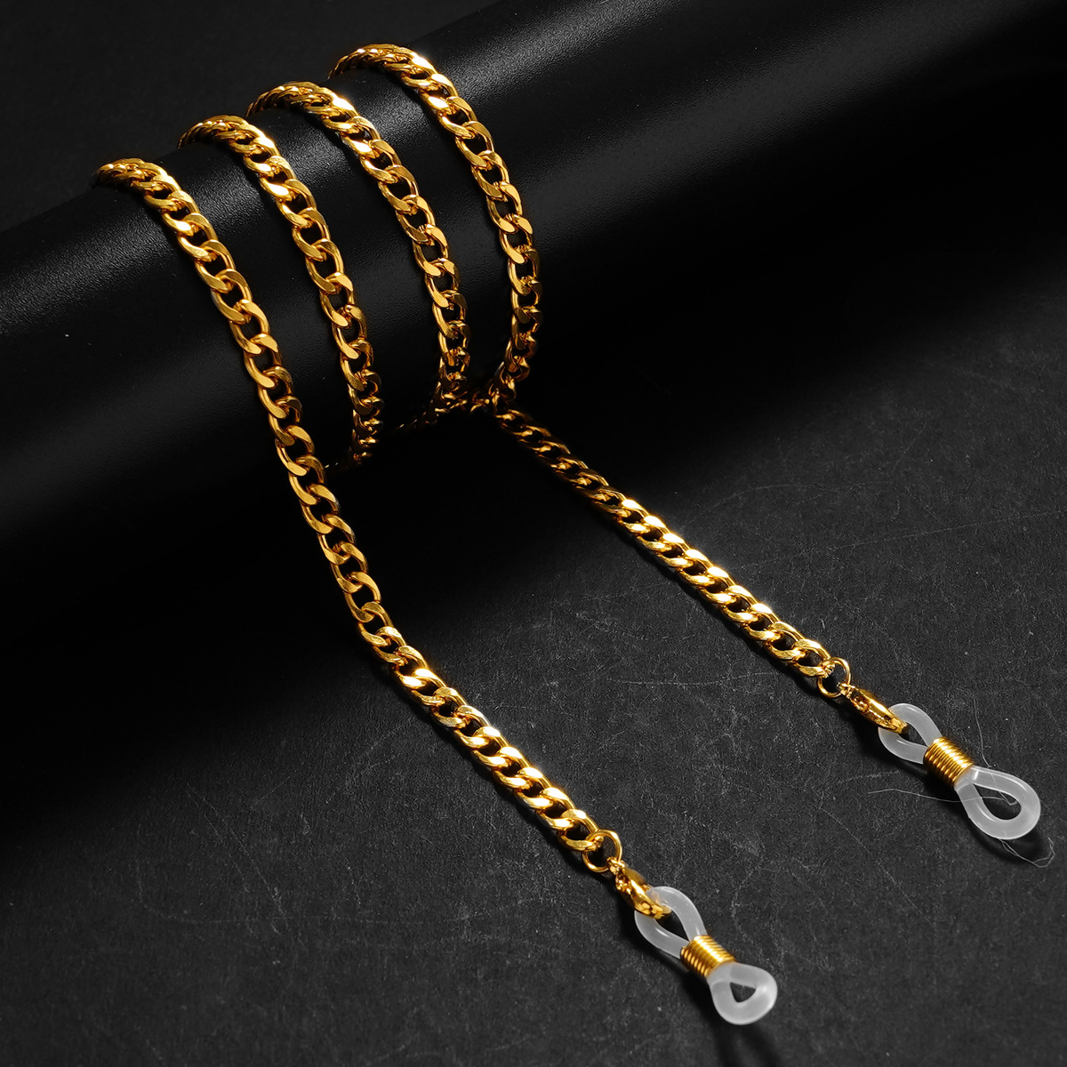 Men Fashion Rave - Simple Link Chain สําหรับแว่นตาหน้ากากเชือกเส้นเล็กผู้หญิงผู้ชายสแตนเลสสตีลสีแว่นตากันแดดโซ่แว่นตาสายคล้องคอของขวัญ