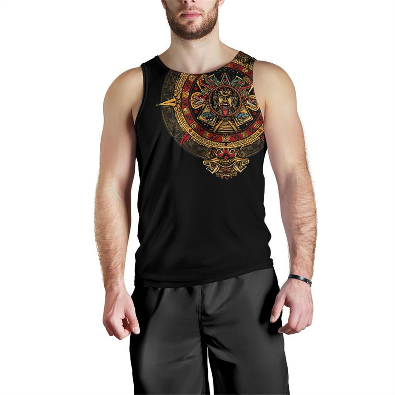 Mens Fashion Mexico - อินเทรนด์เม็กซิโกธงกราฟิกเสื้อสําหรับชายฤดูร้อนแฟชั่นสัญลักษณ์แห่งชาติ 3D พิมพ์เสื้อกั๊กหลวม Streetwear เสื้อขนาดใหญ่