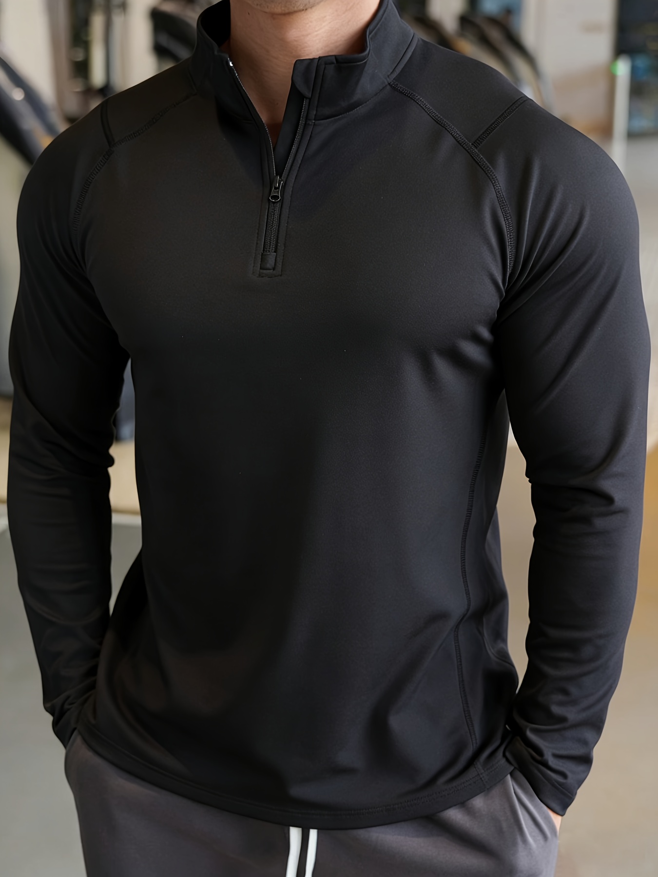 Muscle Tee Workout - เสื้อโปโลแขนยาวผู้ชาย แห้งเร็ว สไตล์ใหม่ สำหรับเล่นกีฬา ฟิตเนส เสริมสร้างกล้ามเนื้อ