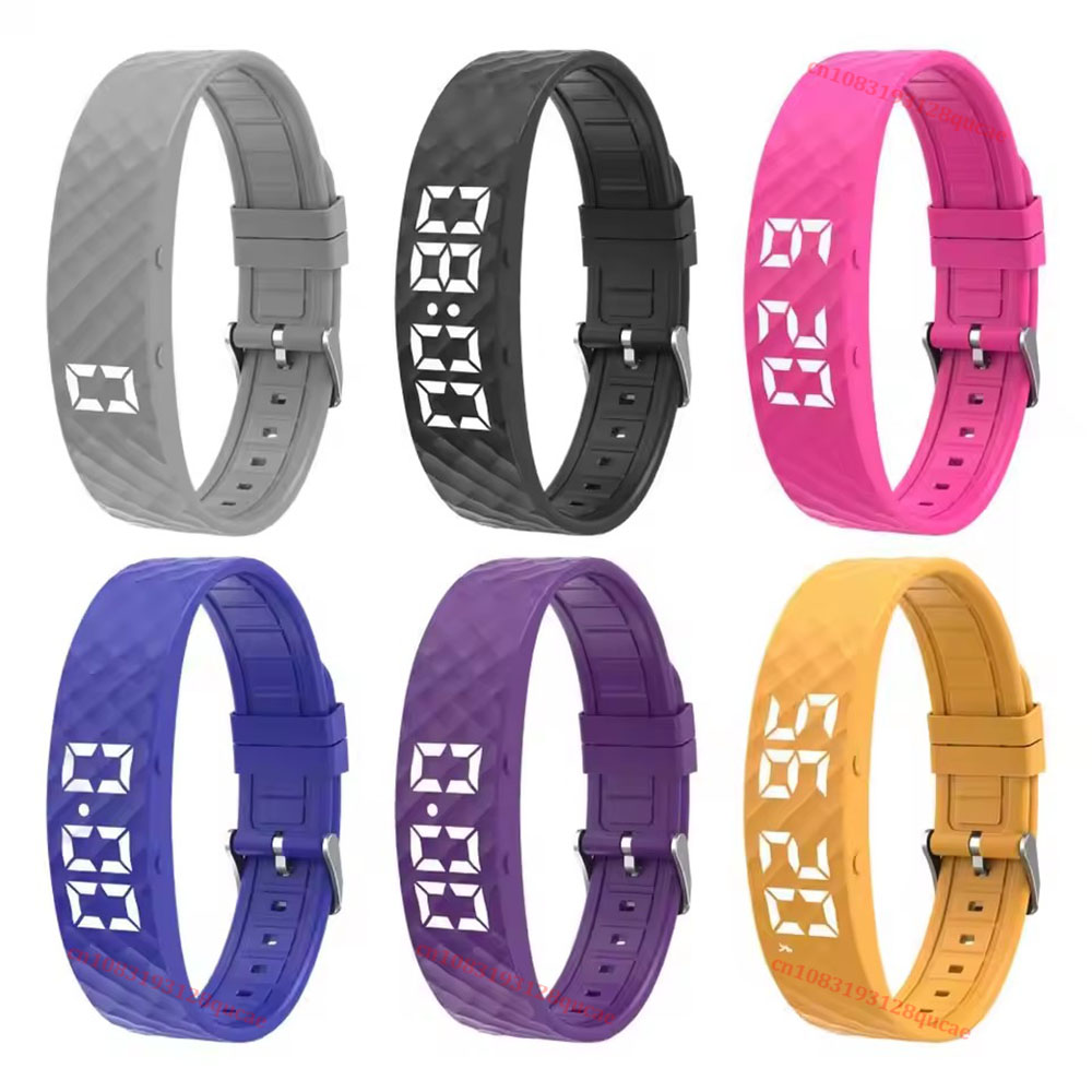 Mens Fashion World - นาฬิกาปลุกแบบสั่น สำหรับผู้ที่นอนหลับสนิท ปลุกแบบเงียบ สร้อยข้อมืออัจฉริยะสำหรับผู้ชายและผู้หญิง ปรับได้ สวมใส่ได้