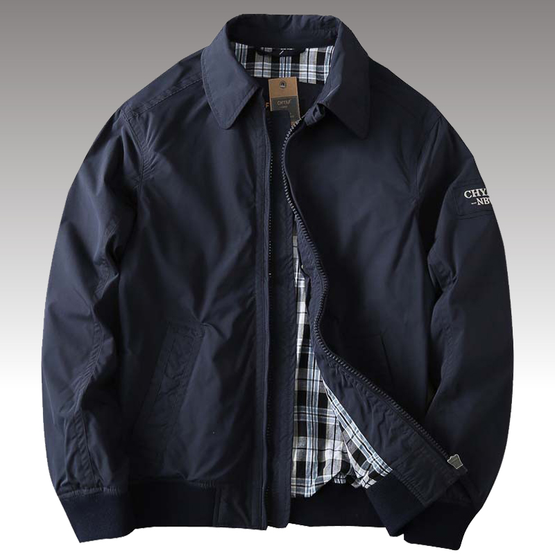 Harrington Jacket - แจ็คเก็ตเบสบอลเสื้อกันหนาวแจ็คเก็ตผู้ชายบอมเบอร์แฟชั่นเข้ารูปฤดูใบไม้ร่วงธุรกิจคลาสสิกเสื้อโค้ทฤดูใบไม้ผลิ