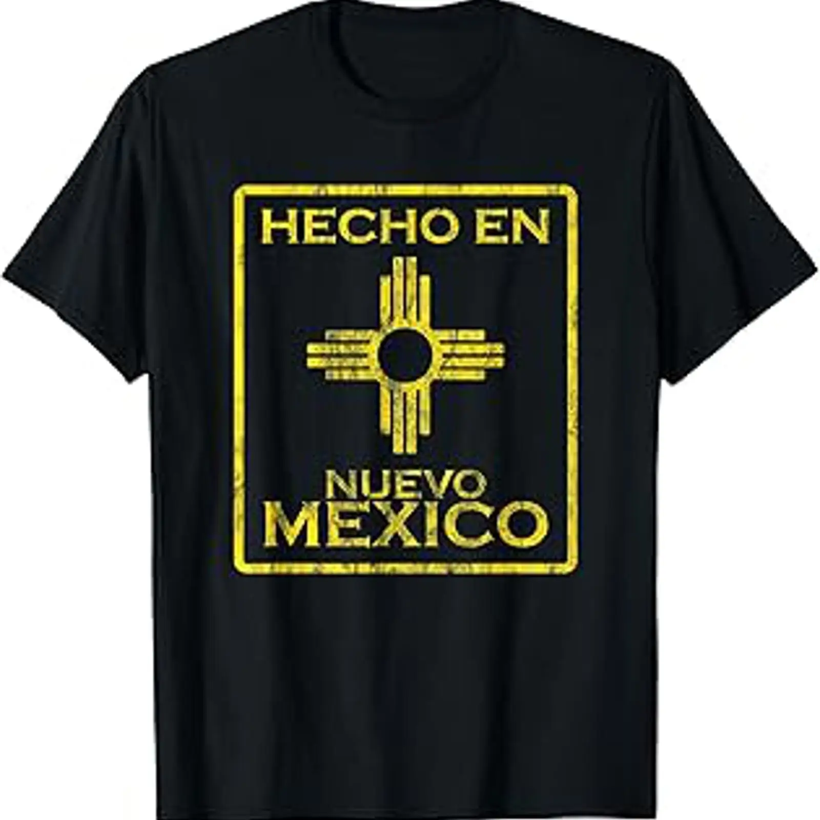 Mens Fashion Mexico - เสื้อยืดนิวเม็กซิโก ลายสัญลักษณ์ Zia สไตล์วินเทจ ผ้าซักนุ่ม แฟชั่น