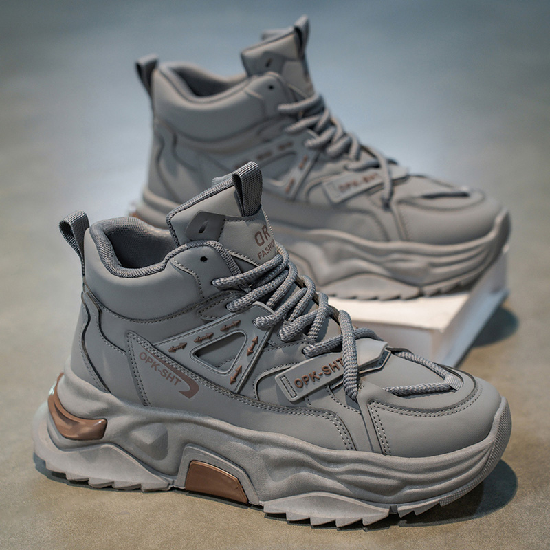 Men'S Fashion Running Shoes - รองเท้าผ้าใบหุ้มข้อสูง ระบายอากาศดี กันลื่น สำหรับผู้ชาย รุ่นฮิตขายดีประจำฤดูใบไม้ร่วงปี 2025