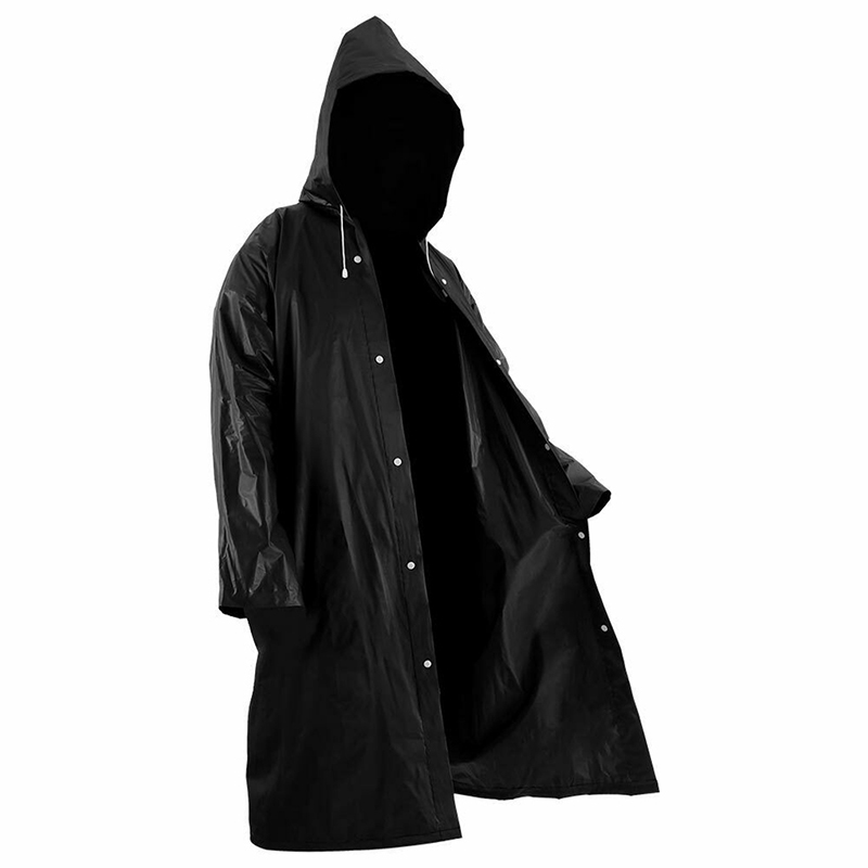 Mens Fashion Poncho - เสื้อกันฝนผู้ชายแบบหนาสำหรับกิจกรรมกลางแจ้ง ขนาดใหญ่พิเศษ พกพาสะดวก เหมาะสำหรับผู้ใหญ่ เสื้อกันฝนแบบยาวกันน้ำ ใช้สำหรับเดินป่าและกิจกรรมกลางแจ้งอื่นๆ