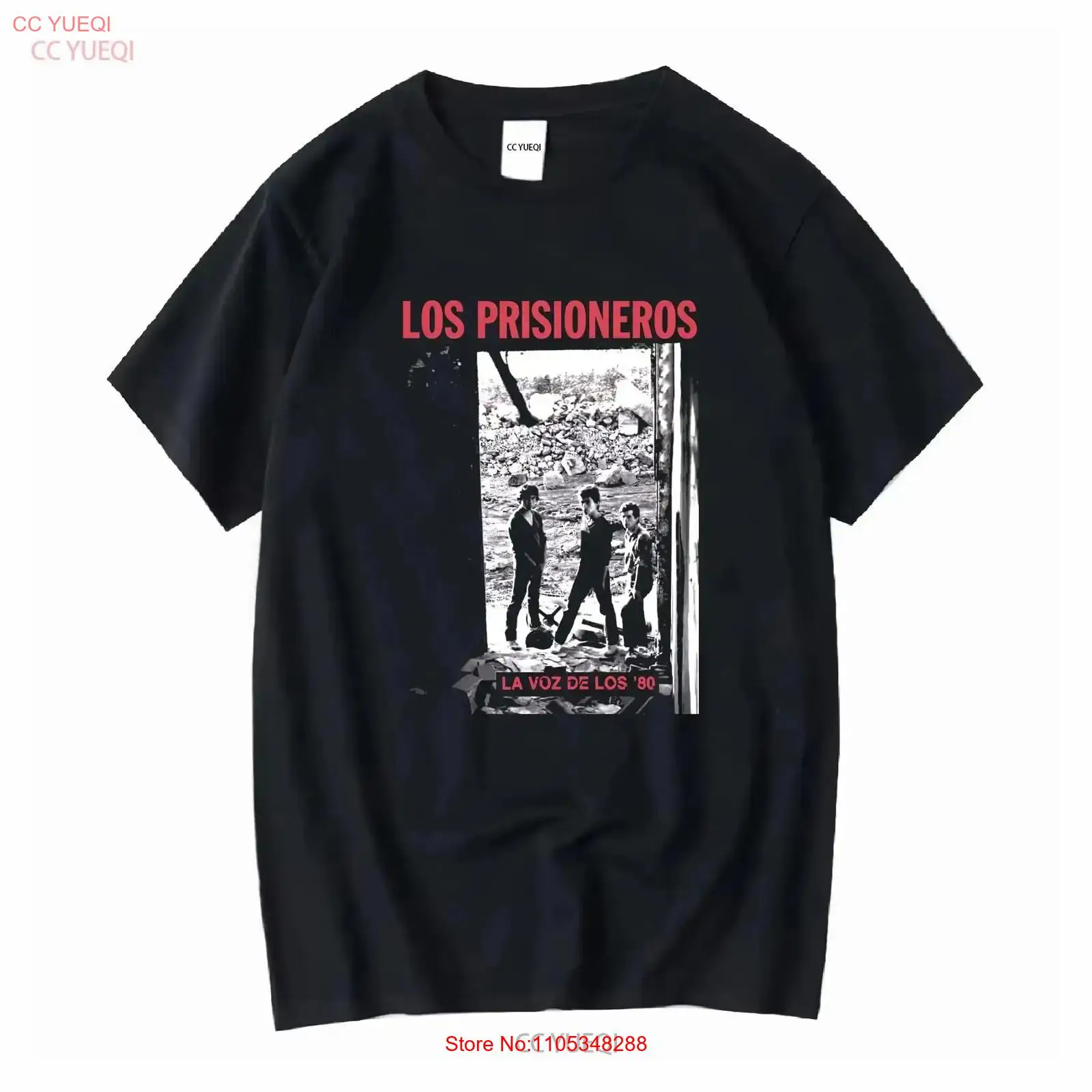 Mens Fashion In The 80S - เสื้อยืด Los Prisioneros LA Voz Se
