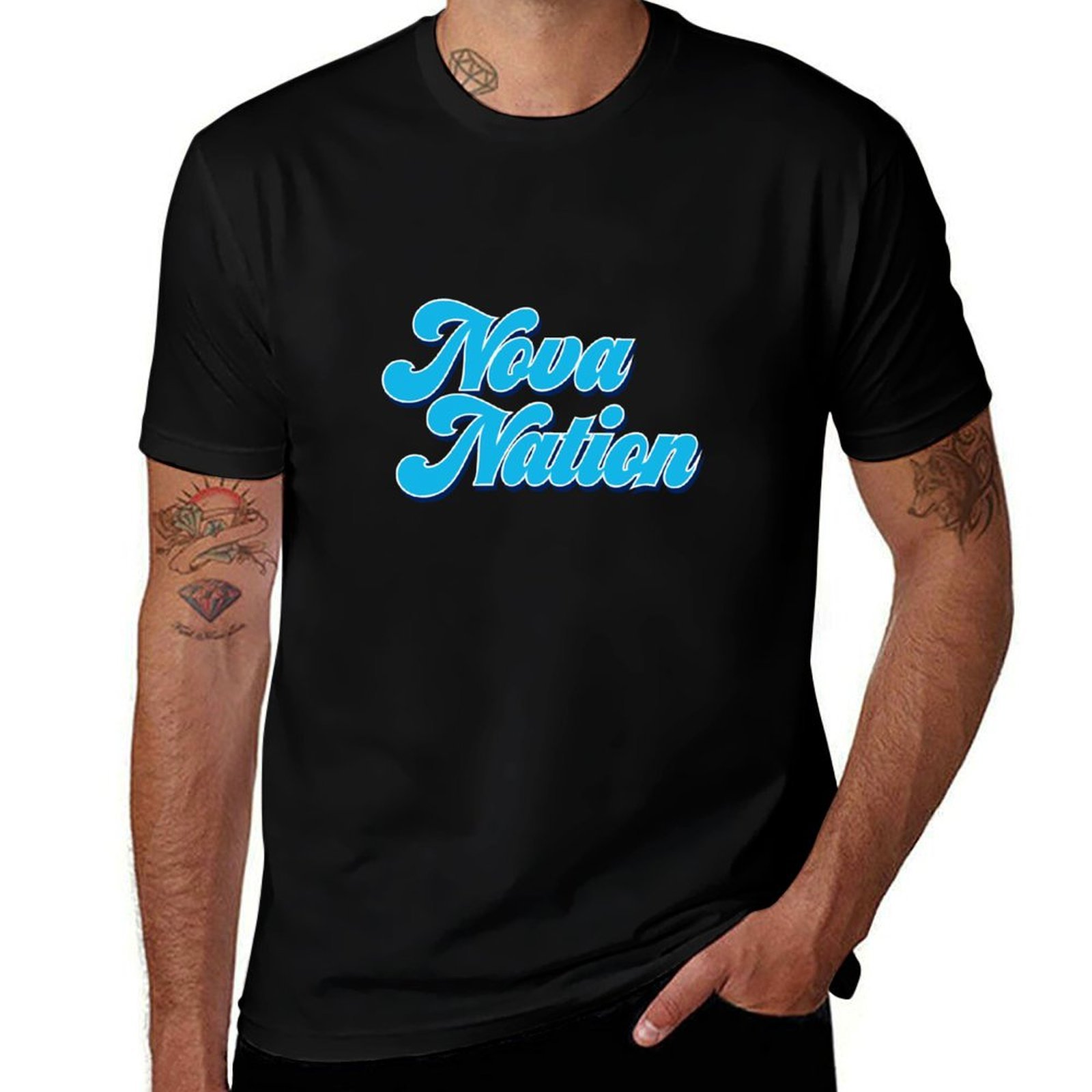 Men'S Fashion Nova - เสื้อยืดโนวา เนชั่น เสื้อยืดแฟชั่นแนวสตรีทลำลอง