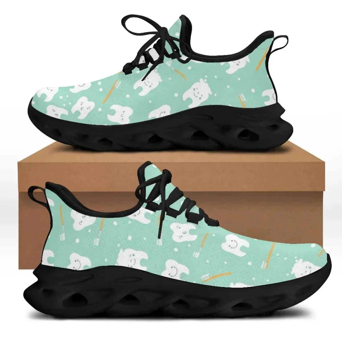 Men'S Fashion Running Shoes - รองเท้าผ้าใบแฟชั่นสำหรับผู้หญิง พิมพ์ลายรูปภาพตามสั่ง รองเท้าลำลองแบบผูกเชือก สำหรับออกกำลังกาย วิ่ง และกิจกรรมกลางแจ้ง