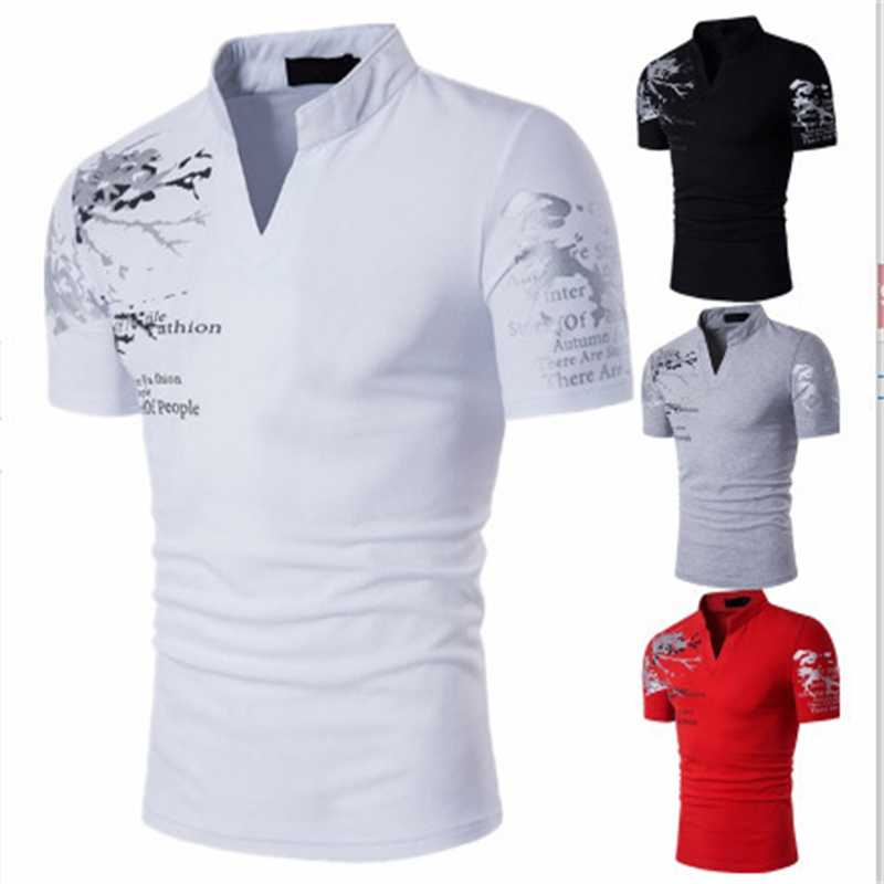 Mens Fashion Dress Shirts - เสื้อโปโลลำลองฤดูร้อนใหม่สำหรับผู้ชาย แขนสั้น เสื้อเชิ้ตธุรกิจ ดีไซน์แฟชั่น เสื้อยืด เสื้อโปโลสำหรับผู้ชาย