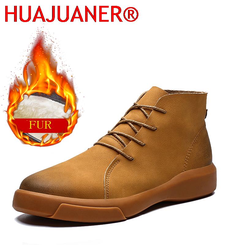 Chelsea Boots Men - รองเท้าบูทเชลซีบุขนสุดหรูสำหรับฤดูหนาว รองเท้าบูทข้อเท้าแฟชั่นสไตล์วินเทจ พื้นรองเท้าแบบ Tendon เหมาะสำหรับใส่ทำงานและกิจกรรมกลางแจ้ง พื้นรองเท้านุ่ม