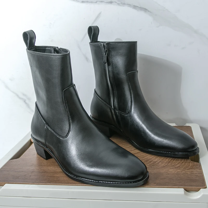 รองเท้าบูทหุ้มข้อคลาสสิก สวมใส - Chelsea Boots Men บทวิจารณ์และราคา