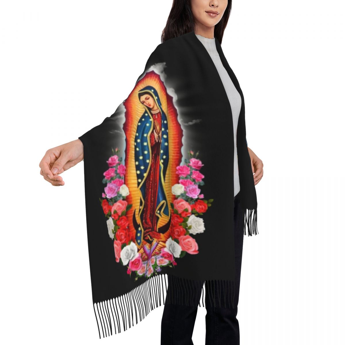 ที่กําหนดเองพิมพ์ Virgin Mary  - Mens Fashion Mexico บทวิจารณ์และราคา