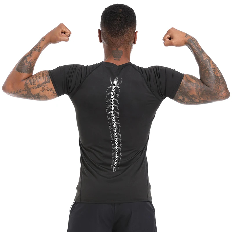 เสื้อรัดรูปกราฟิกสำหรับผู้ชายเ - Compression Shirt Workout บทวิจารณ์และราคา