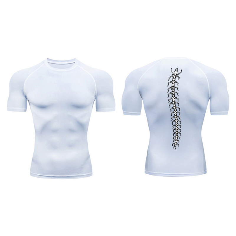เสื้อรัดรูปกราฟิกสำหรับผู้ชายเ - Compression Shirt Workout บทวิจารณ์และราคา