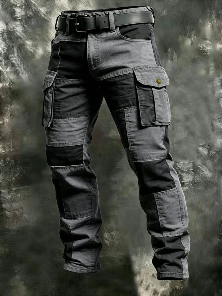กางเกงคาร์โก้ผู้ชายผ้าฝ้ายสีกา - Men'S Fashion Khaki Pants บทวิจารณ์และราคา