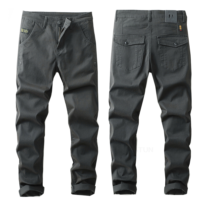 KSTUN Mens Casual กางเกง Slim  - Men'S Fashion Khaki Pants บทวิจารณ์และราคา