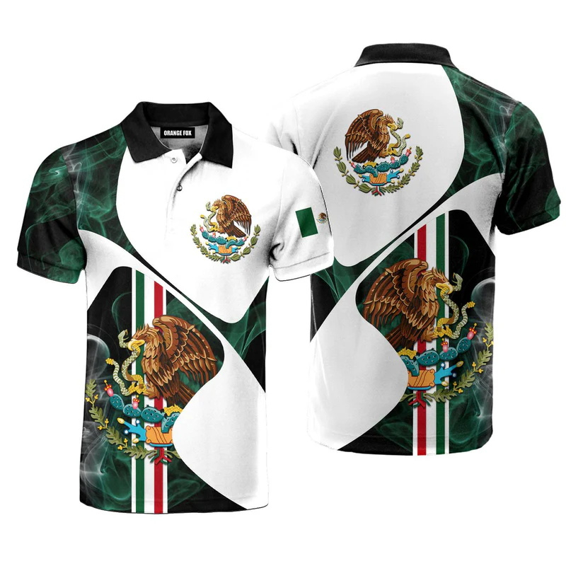 3D พิมพ์เม็กซิโกธงเสื้อโปโลสํา - Mens Fashion Mexico บทวิจารณ์และราคา