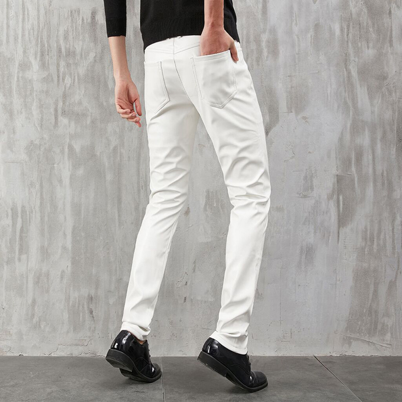 กางเกงหนังขายาวรัดรูปของผู้ชาย - Men Fashion Rave บทวิจารณ์และราคา