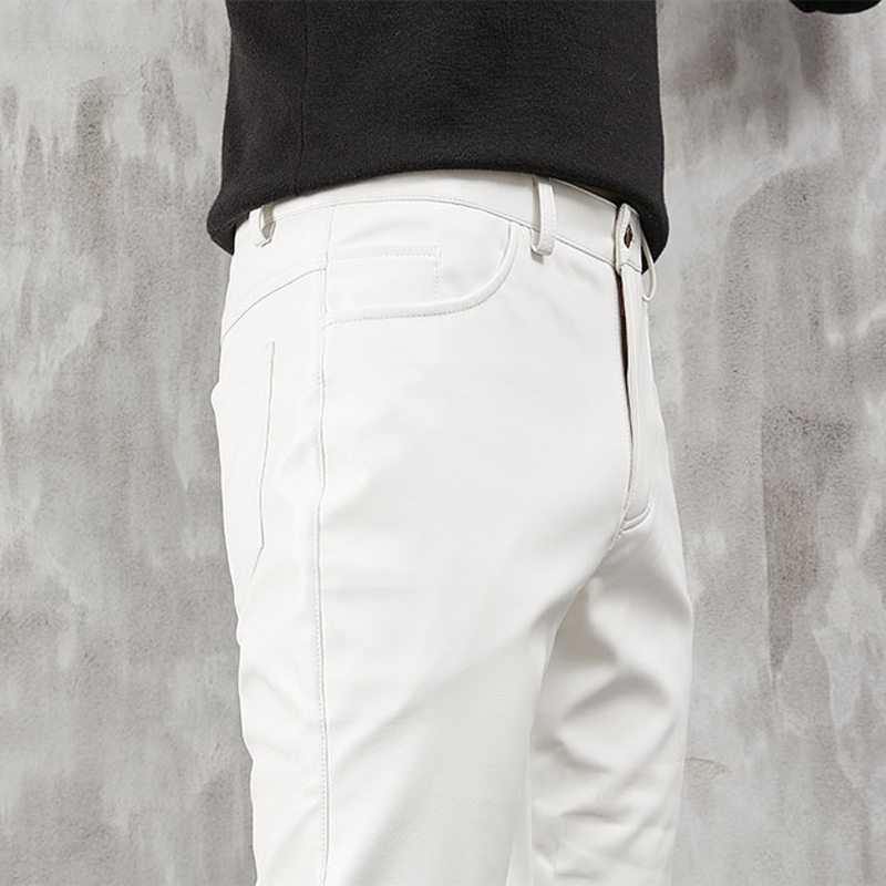 กางเกงหนังขายาวรัดรูปของผู้ชาย - Men Fashion Rave บทวิจารณ์และราคา