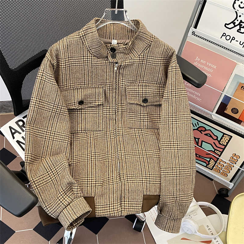 เสื้อแจ็คเก็ตผู้หญิงลายสก็อตสี - Harrington Jacket บทวิจารณ์และราคา