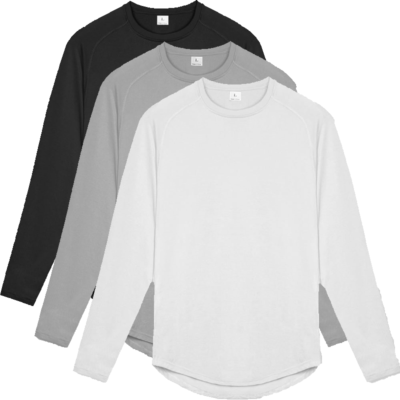 เสื้อยืดแขนยาวผู้ชาย ผ้าแห้งเร - Muscle Tee Workout บทวิจารณ์และราคา