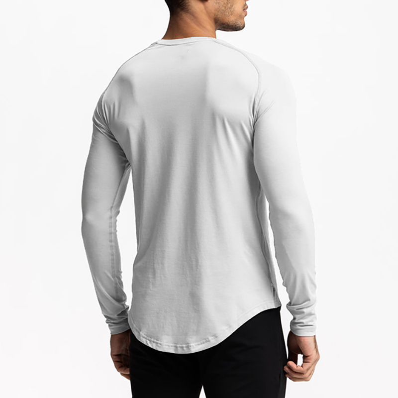 เสื้อยืดแขนยาวผู้ชาย ผ้าแห้งเร - Muscle Tee Workout บทวิจารณ์และราคา