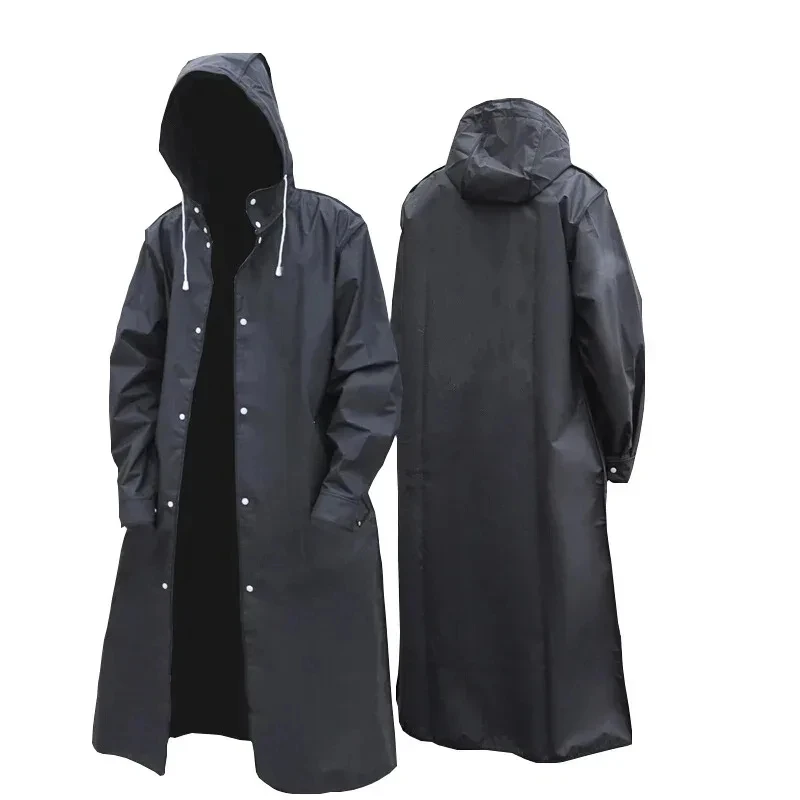 เสื้อกันฝนแบบยาวกันน้ำสำหรับผู - Mens Fashion Poncho บทวิจารณ์และราคา