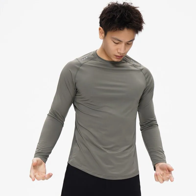 เสื้อยืดแขนยาวผู้ชายแบบแห้งเร็ - Compression Shirt Workout บทวิจารณ์และราคา