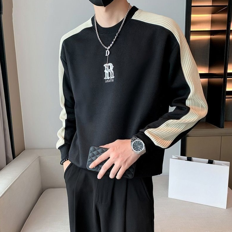 เสื้อสเวตเชิ้ตผู้ชายสีดำลายตัว - Men'S Fashion Deals บทวิจารณ์และราคา