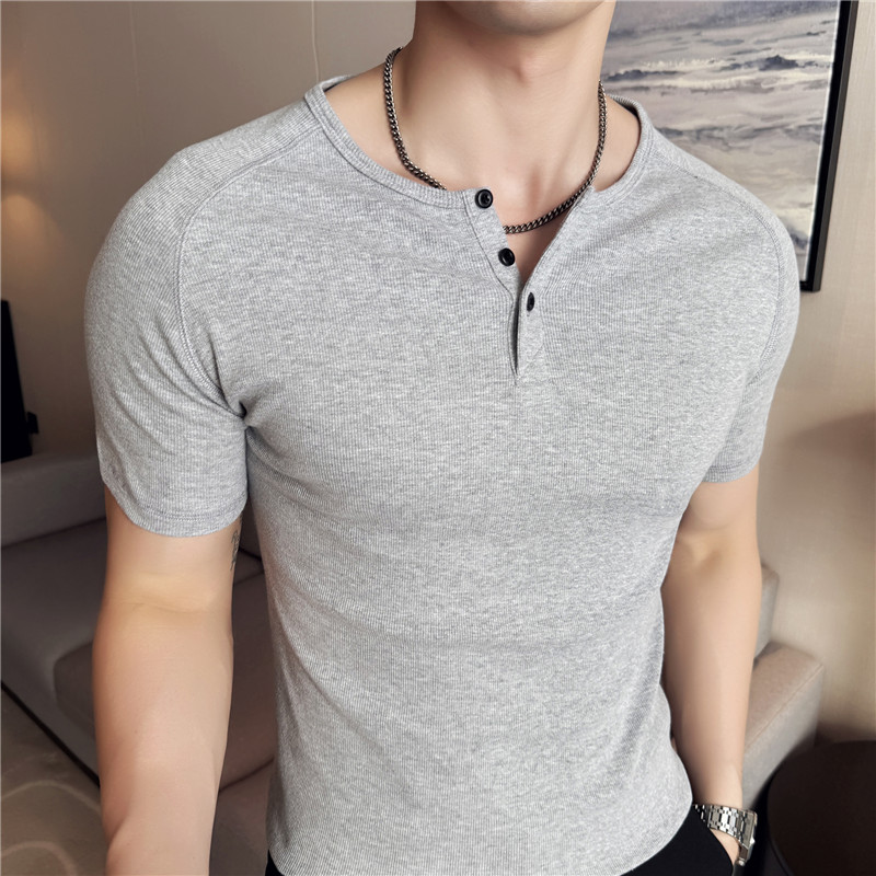 เสื้อยืดเฮนลีย์ทรงเข้ารูปสำหรั - Muscle Tee Workout บทวิจารณ์และราคา