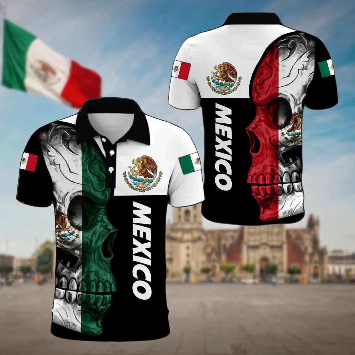 เม็กซิโก Aztec Coat Of Arms &  - Mens Fashion Mexico บทวิจารณ์และราคา