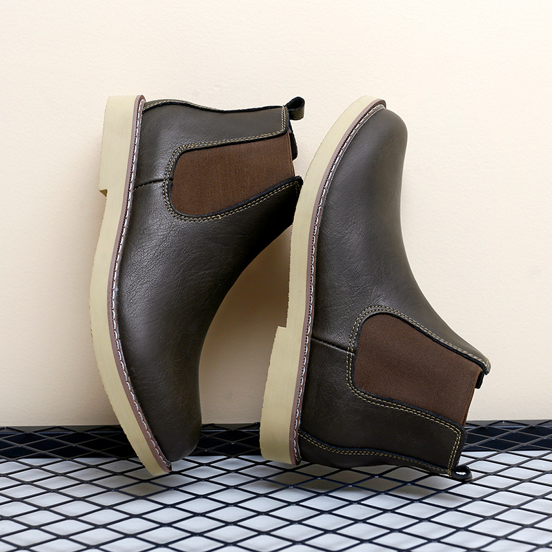 รองเท้าบูทเชลซีผู้ชายไซส์ใหญ่  - Chelsea Boots Men บทวิจารณ์และราคา