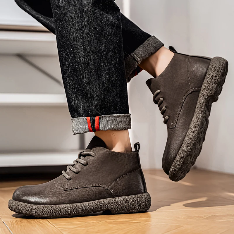 รองเท้าบูทข้อเท้าผู้ชาย รองเท้ - Chelsea Boots Men บทวิจารณ์และราคา