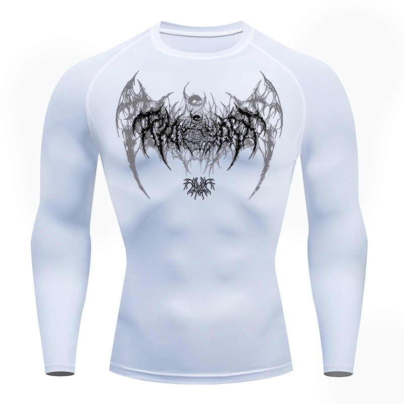เสื้อคอมเพรสชั่นแขนยาวลายปีกหั - Compression Shirt Workout บทวิจารณ์และราคา