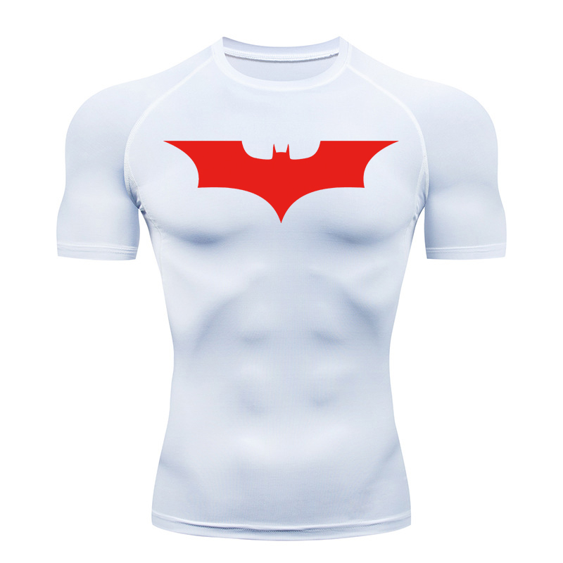 ค้างคาวพิมพ์เสื้อสําหรับชายฤดู - Compression Shirt Workout บทวิจารณ์และราคา
