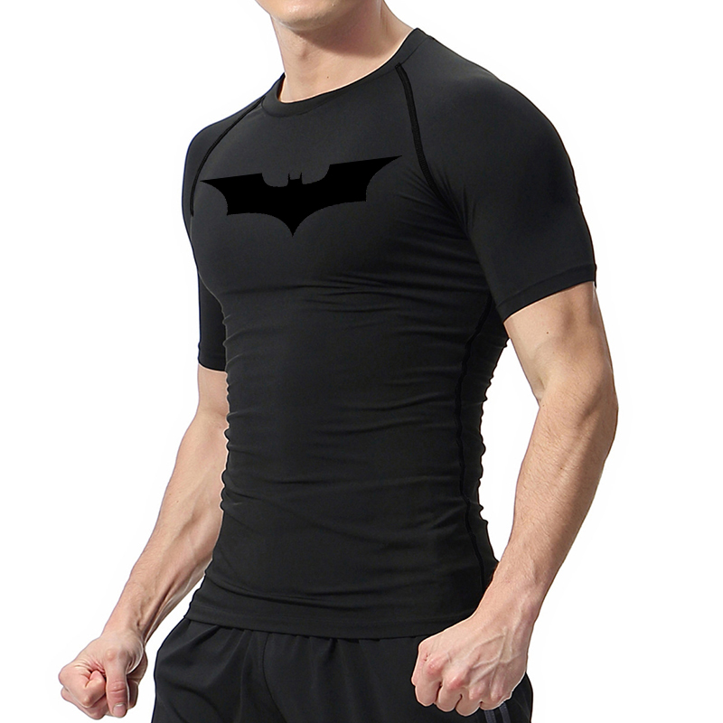 ค้างคาวพิมพ์เสื้อสําหรับชายฤดู - Compression Shirt Workout บทวิจารณ์และราคา
