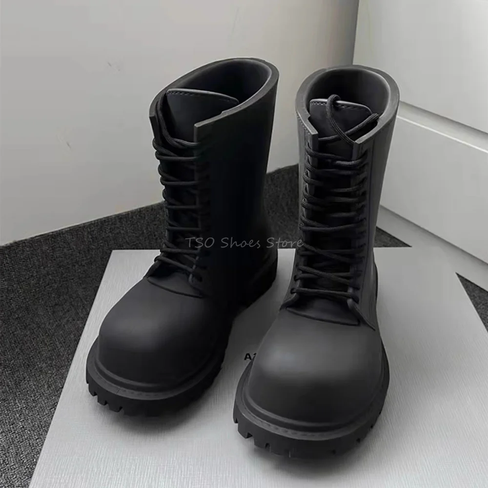 ด้านล่างหนาสีดํารองเท้าสําหรับ - Chelsea Boots Men บทวิจารณ์และราคา