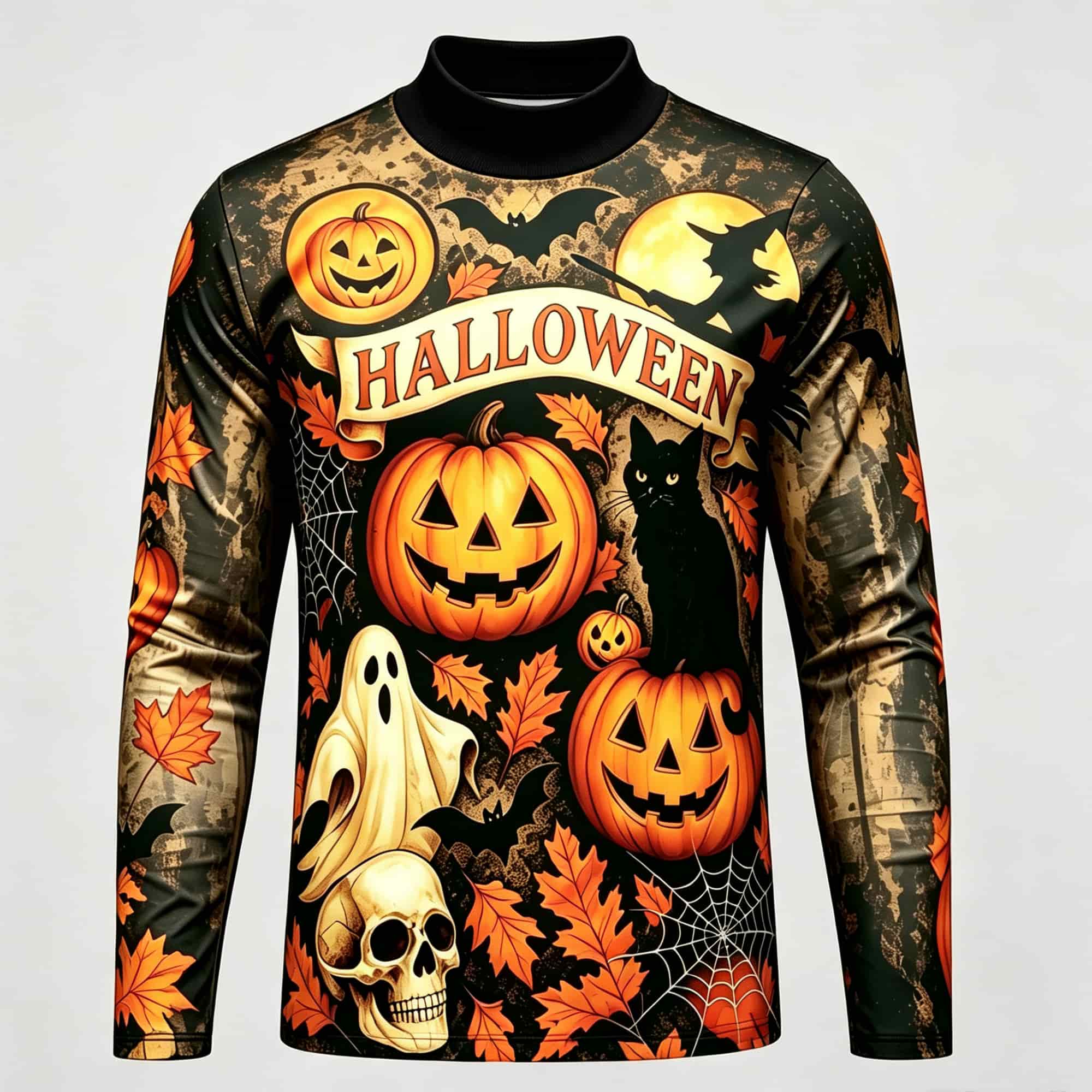 เสื้อยืดแขนยาวลายพิมพ์ฮาโลวีนส - Men'S Fashion Usa บทวิจารณ์และราคา