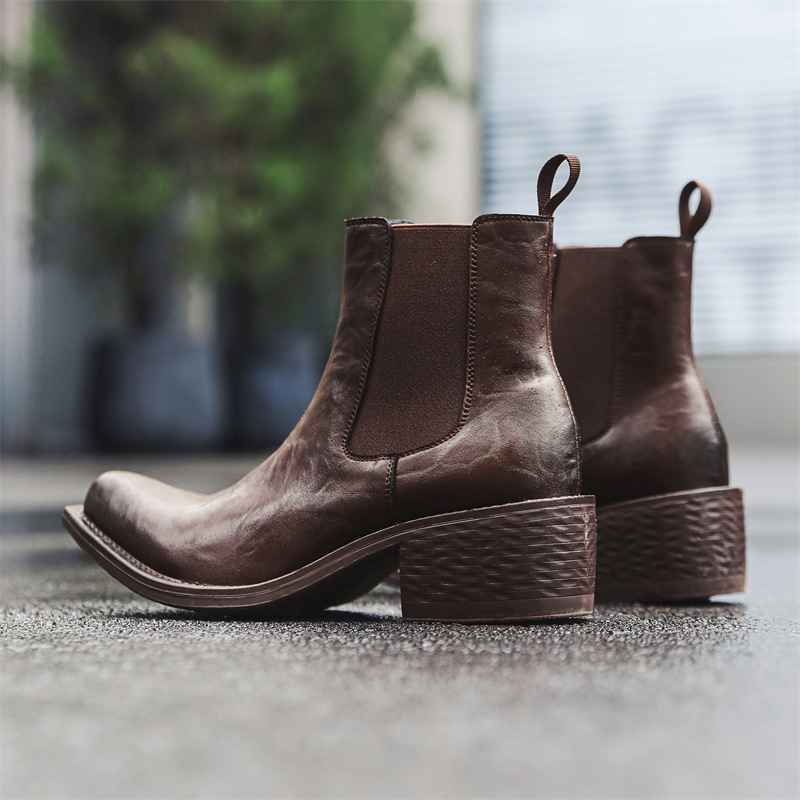 ขนาดใหญ่บุรุษแฟชั่น hip hop ro - Chelsea Boots Men บทวิจารณ์และราคา