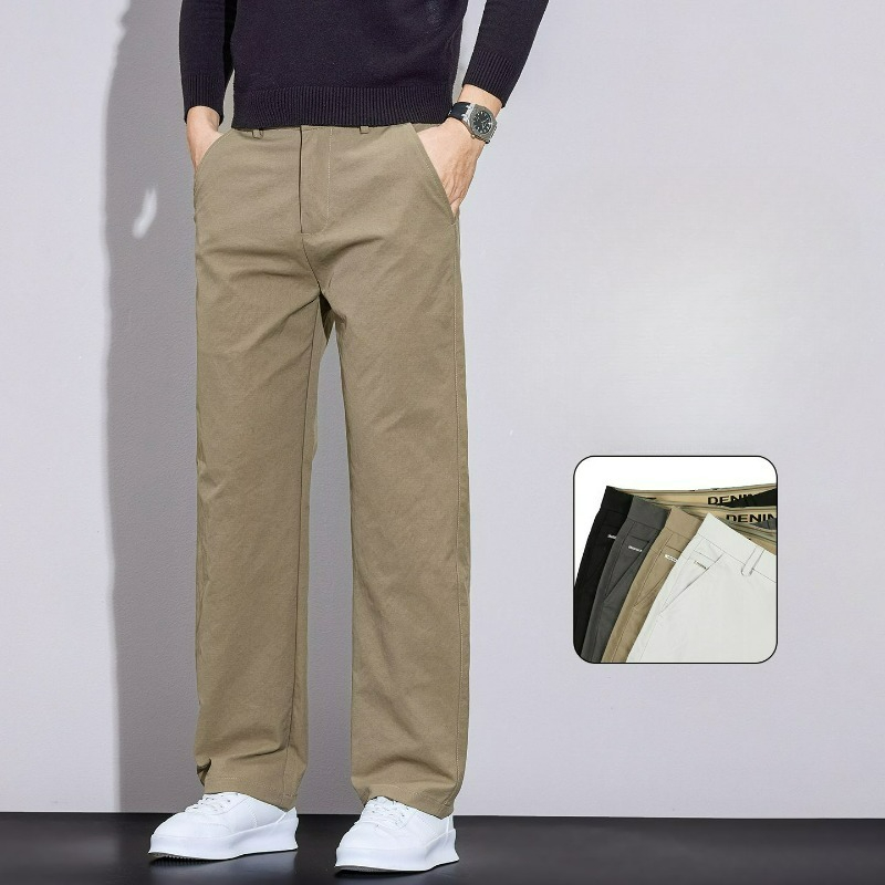 กางเกงผู้ชายสไตล์ลำลองสำหรับธุ - Men'S Fashion Khaki Pants บทวิจารณ์และราคา