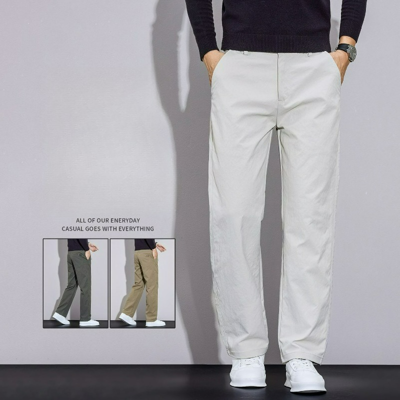 กางเกงผู้ชายสไตล์ลำลองสำหรับธุ - Men'S Fashion Khaki Pants บทวิจารณ์และราคา