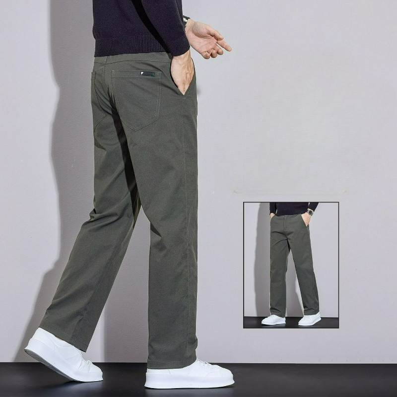 กางเกงผู้ชายสไตล์ลำลองสำหรับธุ - Men'S Fashion Khaki Pants บทวิจารณ์และราคา