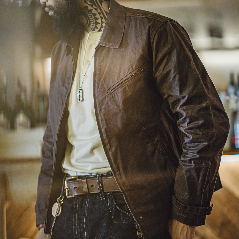 Maden Men's Vintage IV Oil Wax - Harrington Jacket บทวิจารณ์และราคา
